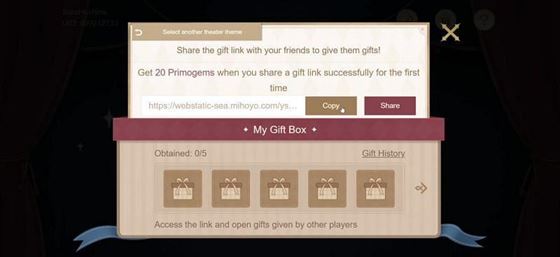Скопируйте ссылку, чтобы получить еще один Primogems (Изображение с Genshin Impact)