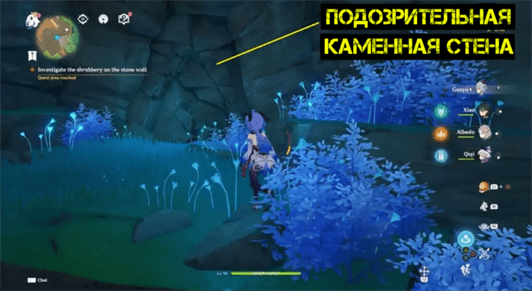 Подозрительная каменная стена