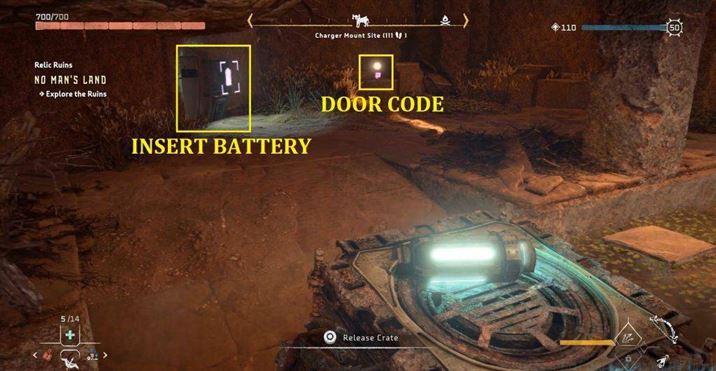 Головоломка Безлюдные земли: Руины с реликвиями Horizon Forbidden West