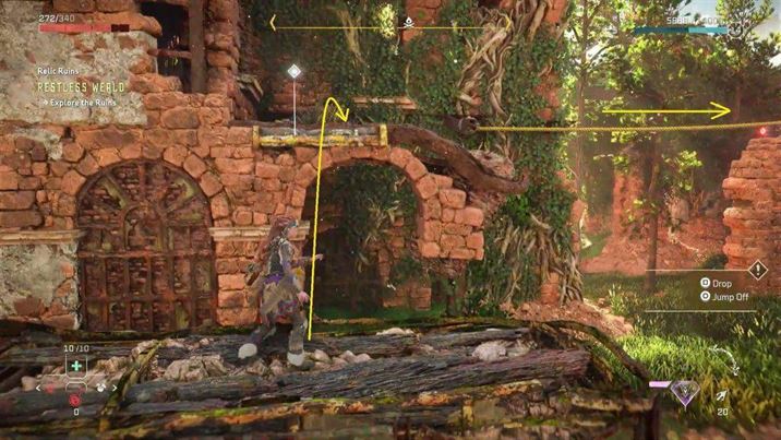 Головоломка Тревожная пустошь: Руины с реликвиями Horizon Forbidden West