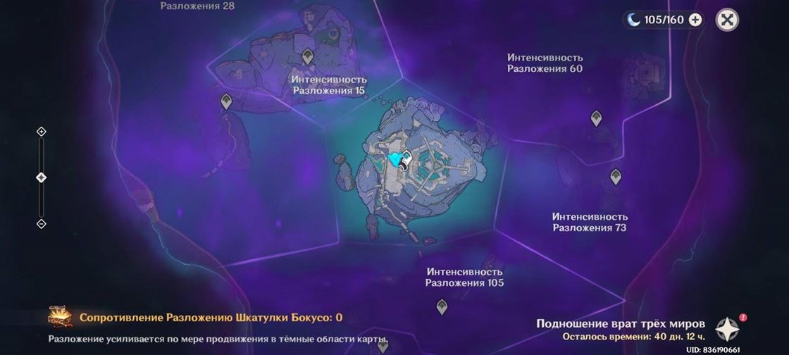 Как убрать Тьму разложения с Энканомии в Genshin Impact. «Подношение врат трех миров»