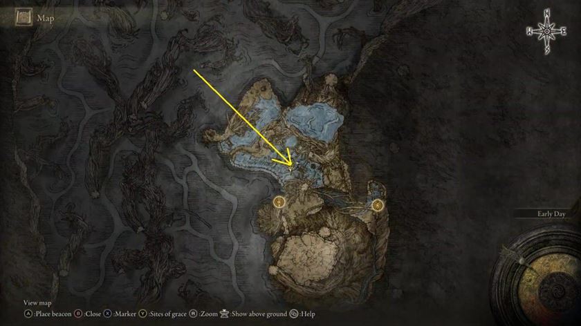 Где найти карту Низовье Глубокого корня в Elden Ring