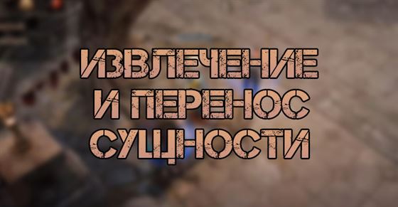 Извлечение и перенос сущности в Diablo Immortal