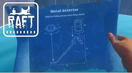 Металлоискатель в Raft: как сделать, где найти чертеж и что можно найти