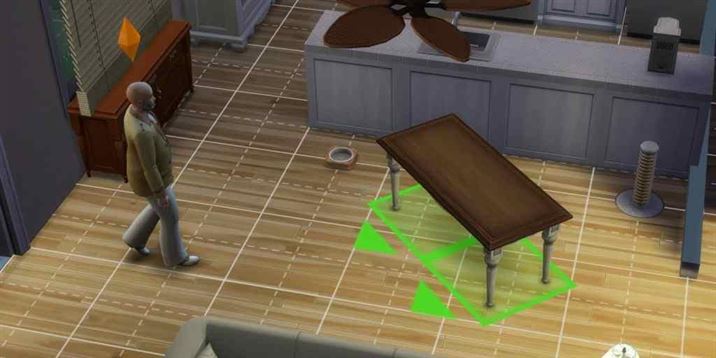 Вращение стола в The Sims 4.