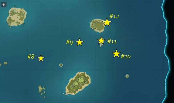 Все 24 сундука на архипелаге Золотого яблока в Genshin Impact 2.8