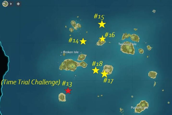 Все 24 сундука на архипелаге Золотого яблока в Genshin Impact 2.8
