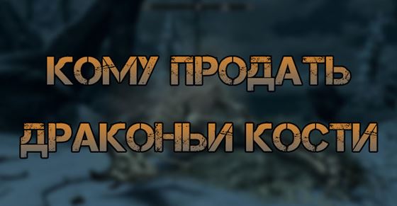 Кому продать драконьи кости в Skyrim