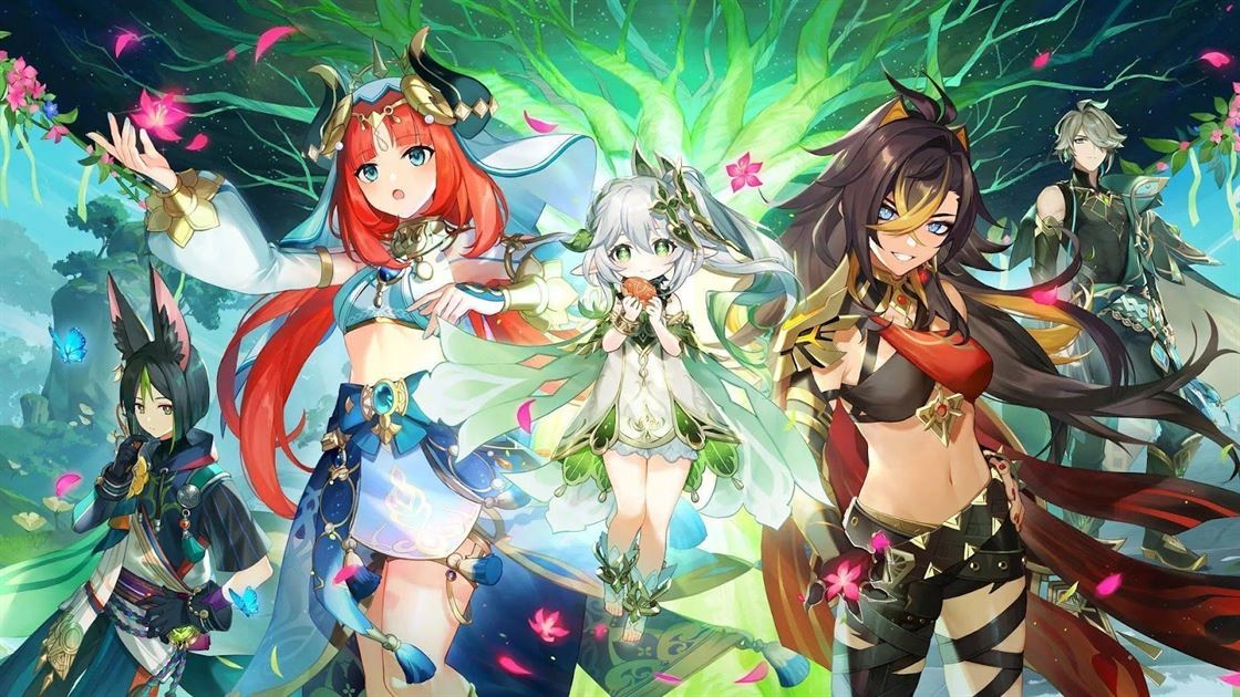 Официальная иллюстрация обновления Sumeru (изображение через Genshin Impact)