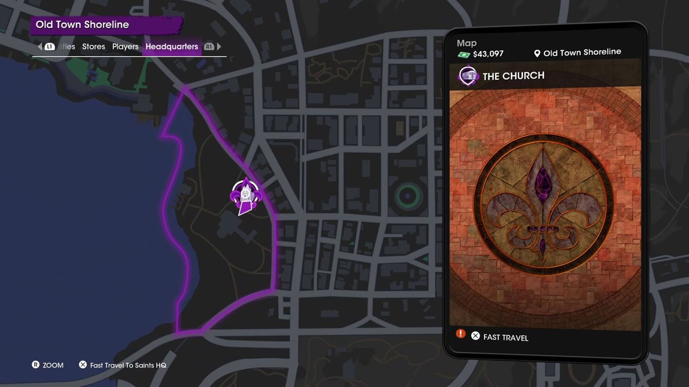 Saints-Row-2022-Fast-Travel-Места-Старый-Город-Береговая-Церковь