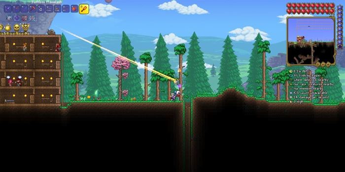 Использование Flamelash во время игры в Terraria