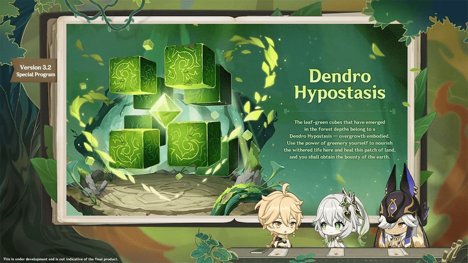 Dendro Hypostasis как последний враг Hypostasis (изображение через HoYoverse)