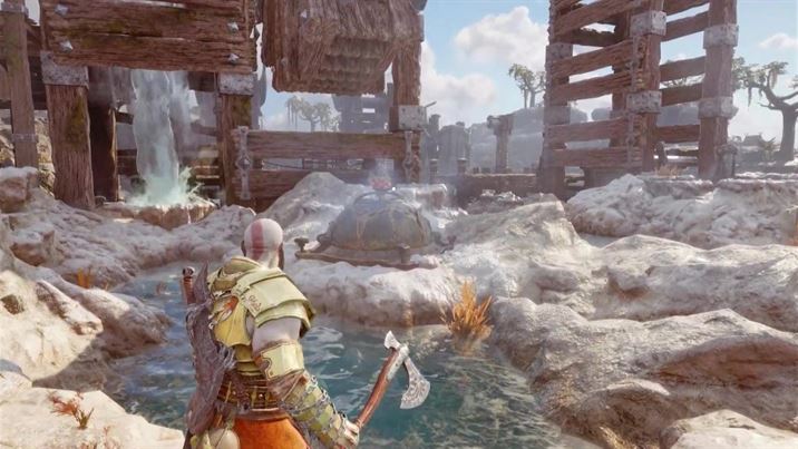 God of War Ragnarok: Как решить все головоломки с гейзерами и водными колесами