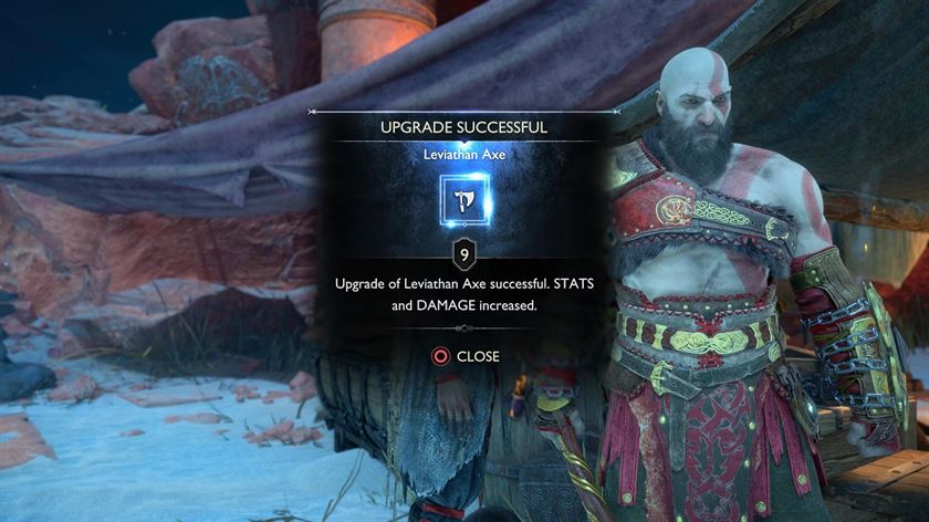 Как улучшить Топор Левиафан в God of War Ragnarok: где найти замерзшее пламя и искры