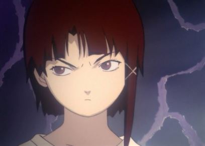 Скриншот главного героя из Serial Experiments Lain.