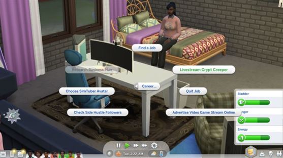 Как стримить и набирать подписчиков в старшей школе в Sims 4