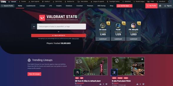 Valorant: Tracker.gg - как установить и использовать