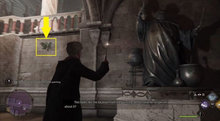 Словно мотылек на пламя в Hogwarts Legacy: как решить головоломку с мотыльком
