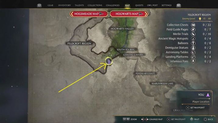 Hogwarts Legacy: Колодец, колодец - пройти и найти сокровища