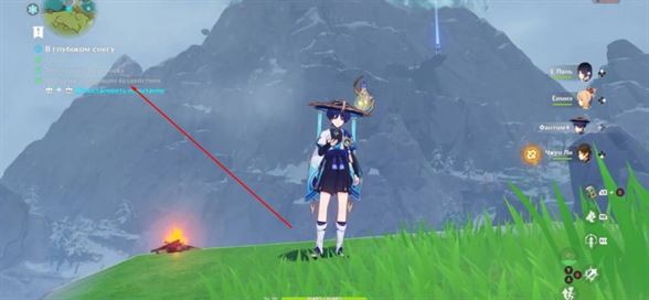 В глубоком снегу в Genshin Impact: как сделать снимки