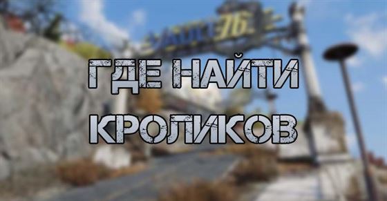 Где найти кроликов в Fallout 4