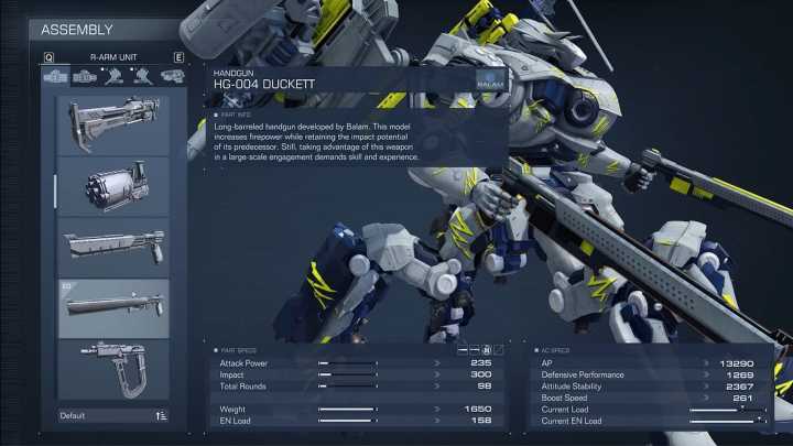 Лучшая сборка тетрапода в ранней игре Armored Core 6, гайд по сборке