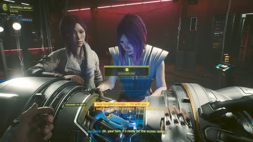Помочь ли вам сбежать певчей птице или помочь Риду поймать ее – Firestarter в Cyberpunk 2077