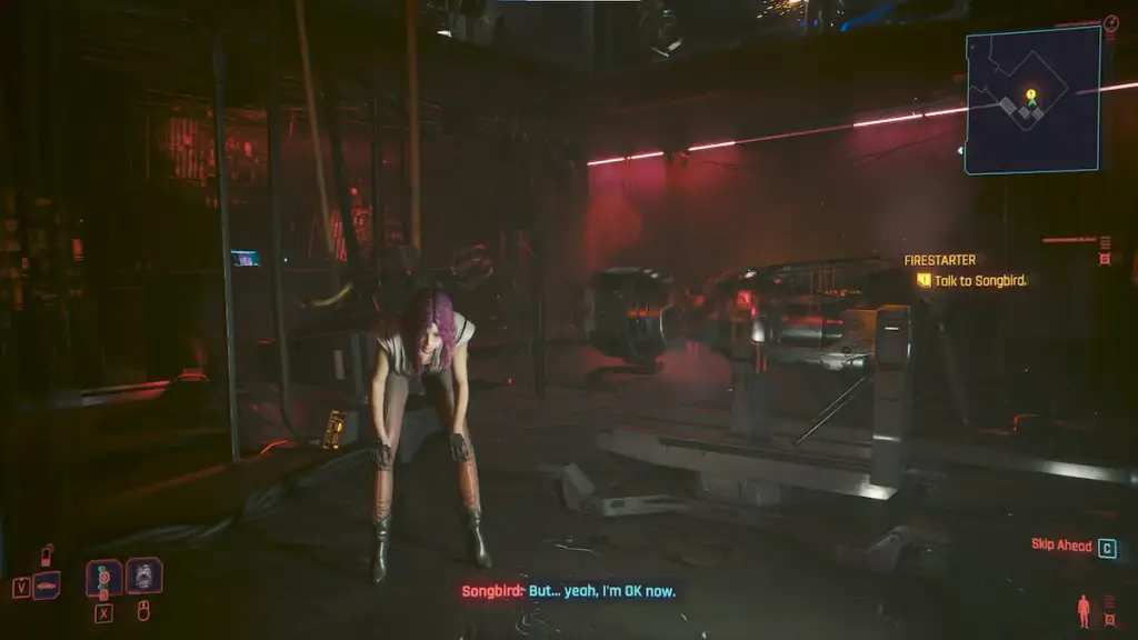 Помочь ли вам сбежать певчей птице или помочь Риду поймать ее – Firestarter в Cyberpunk 2077