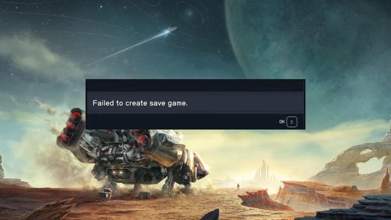 Как исправить ошибку «Starfield не удалось создать сохранение игры»